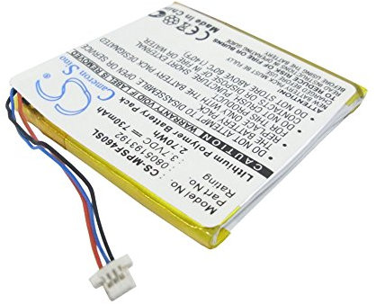 VINTRONS Rechargeable Battery 730mAh For SanDisk Sansa SMDX10R-8192K-P70