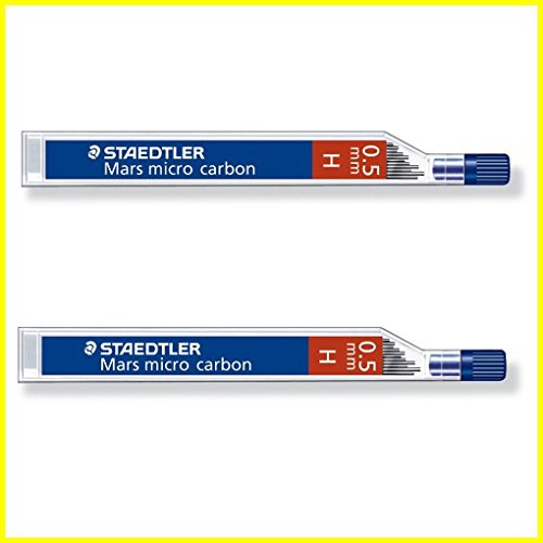 Staedtler, Druckbleistiftmine, Mars micro carbon, 0,5 mm, H, 2 Packungen á 12 H-Minen