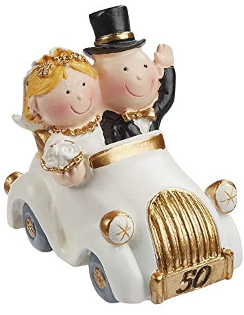 Hobbyfun Goldpaar im Auto 7 x 4 cm