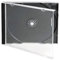 25 Singoli Standard 10mm CD Custodia Per Gioielli Con Nero Supporto