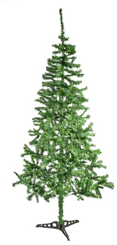 Christmas Workshop 6ft Green Xmas Tree ~ Artificial ~ Indoor Christmas Decoration~ Includes Stand ~ 74080