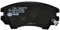 HELLA PAGID 8DB 355 013-041 Bremsbelagsatz - T1668 - Dicke/Stärke: 19.1mm - Bremssystem: Mando - mit akustischer Verschleißwarnung - für u.a. BUICK / CHEVROLET / GMC / HOLDEN / OPEL