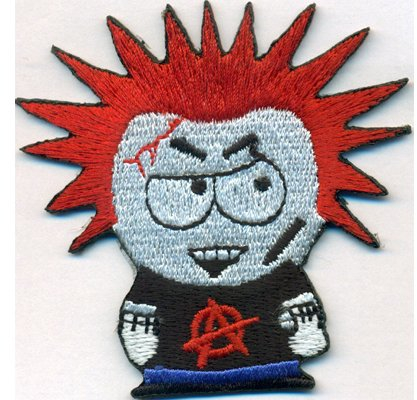 Écusson Southpark Anarchy Punk Rockabilly Rocker Biker Heavy Metal Patch