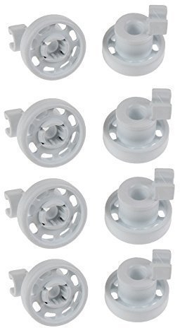 First4Spares Replacement Upper Basket Wheels for Bosch & Siemens Dishwashers (Pack of 8)