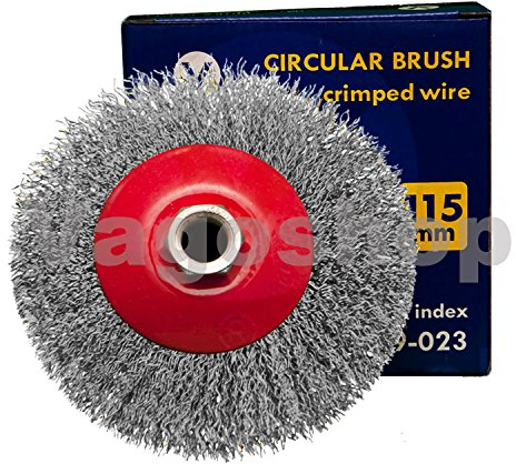 1 x Kegelbürste Drahtbürste 115 mm M14 Flex Gewellt Bürste Winkelschleifer