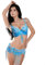 ROYAL SMEELA Bauchtanz Kostüm-Set Profi für Frauen Karneval Tanzen BH und Gürtel, hellblau