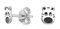 Esprit Kinder Ohrringe Ohrstecker Silber Zebra ESER92950A000