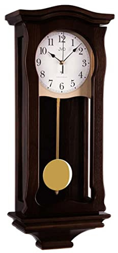 JVD RH612.12 Wanduhr Funk Funkwanduhr analog silbern rund