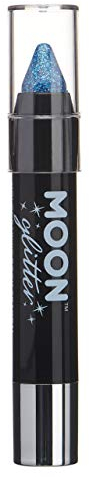 Barra de Pintura Holográfica Brillante/Creyón Corporal, maquillaje para la Cara y el Cuerpo por Moon Glitter - 3.5g - Azul