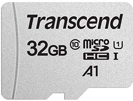 Transcend 32GB microSDXC 300S Class 10 Memory Card with up to 95/45 MB/s (for Smartphones, Digital Camers and Nintendo Switch Consoles) with SD Adapter TS32GUSD300S-A