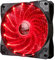 MARVO FN10RD Ventilateur de boîtier 120 mm pour PC LED Anti-Vibration Silencieux Bleu