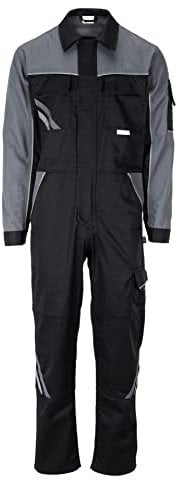 Planam 2715053 Highline Rallye-Anzug, Schwarz/Schiefer/Zink, Größe 53