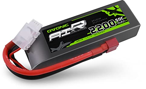 OVONIC 3s Lipo Batterie 11.1V 2200mAh 50C avec Deans T Connecteur pour RC Evader BX Voiture RC Camion RC Truggy RC Avion UAV Drone FPV