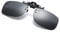KoKoBin Polarisierte Sonnenbrille mit Clip Blendschutz Flip up Sonnenbrille gegen Licht für Frauen und Männer Schwarz