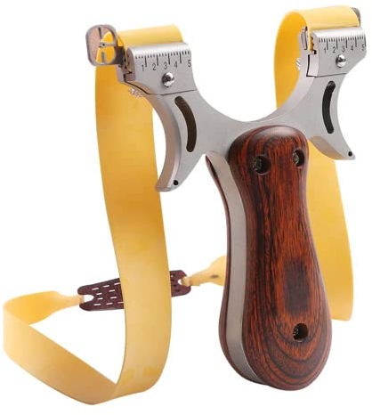 Huntingdoor Edelstahl Steinschleuder mit Zielpunkt Profi Schleuder Zur Jagd hohe Präzision Sportschleuder Erwachsene Katapult für Außenaufnahmen