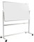 ALLboards Mobiles Whiteboard 170x100cm Magnettafel, Fahrbare Drehtafel, Beidseitig, Magnetisch, Trocken Abwischbar