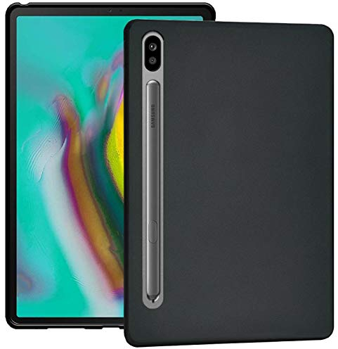Verco Cover Compatibile con Samsung Galaxy Tab S6 10.5 Pollice, Case di Silicone Tablet Custodia per Il Modello T860 / T865 - Nero