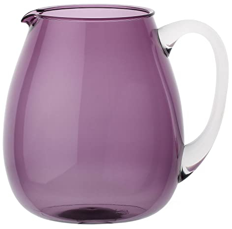 Rose & Tulipani - Brocca Colorlife in acrilico colorato da 2,5 litri, elegante e resistente, colore Viola