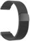 BaiJ Edelstahlarmband für Uhr, Mesh Gewebe Metall Edelstahl Uhrenarmbänder mit Magnetverschluss Schnellspanner Armband Ersatzarmband Kompatibel Smart Watch fur Herren und Damen, 22mm Schwarz