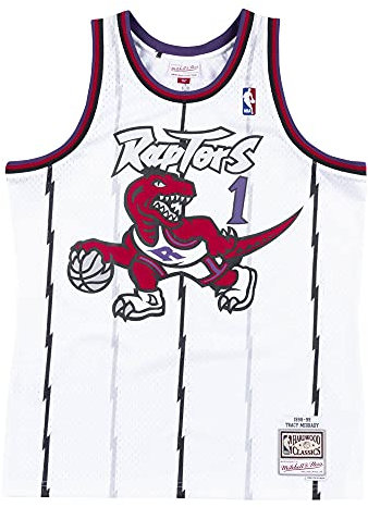 Mitchell & Ness NBA Swingman Jersey Basketball Trikot Toronto Raptors - Tracy McGrady, S, Weiß
