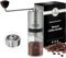 Lasting Coffee Manuelle Kaffeemühle mit Edelstahl-Frässtift, Premium-Handmühle mit einstellbaren Einstellungen, tragbare Handkurbelmühle