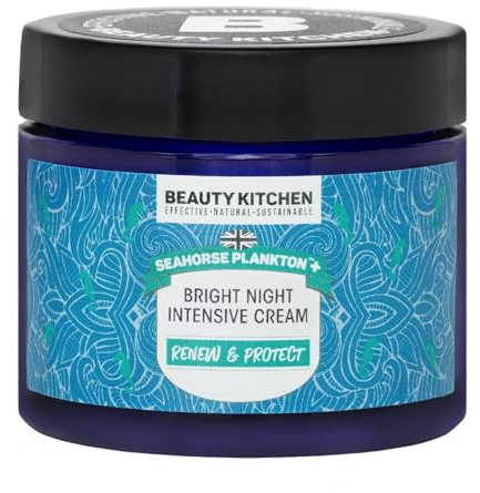 Beauty Kitchen Seahorse Plankton+ Bright Night Intensive Cream, Renews and Protects Skin, Firms and Restores Skin Overnight, Packed With a Blend of Microalgae to Target Fine Lines 60ml