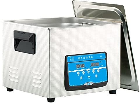 ZTBGY Commercial Ultrasonic Cleaner, 6L40 Khz 180W Sonic Cleaner with Heater Basket Adjustable 0-80°for Jewellery/Glass/Record/Small Parts/Bike Parts/Circuit Board/Dental Instrument Etc.