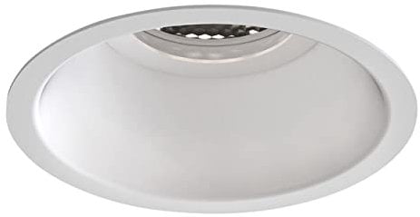 Astro Minima Slimline Round Fixed Fire-Rated IP65, Dimmable Badezimmer Downlight, IP65 Rated (Matt White) LED GU10, Designed in Britain – 1249034 – 3 Jahre Garantie