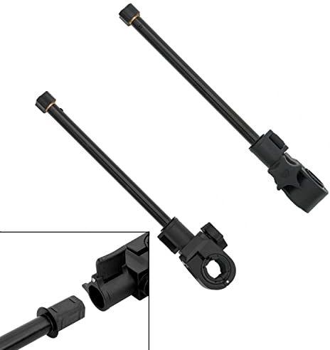 MIKADO Halter für Setzkescher 16cm (27cm) Universalhalter Ø D25/30/36mm mit Schnellmontagesystem, Schwarz, M