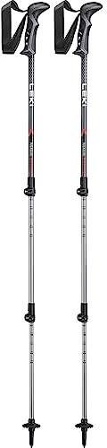 LEKI Rockslite Wanderstöcke, Black-White-Bright red