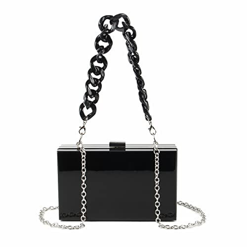 LHHMZ Pochette da sera trasparenti in acrilico da donna Borse a tracolla trasparenti per borse a tracolla