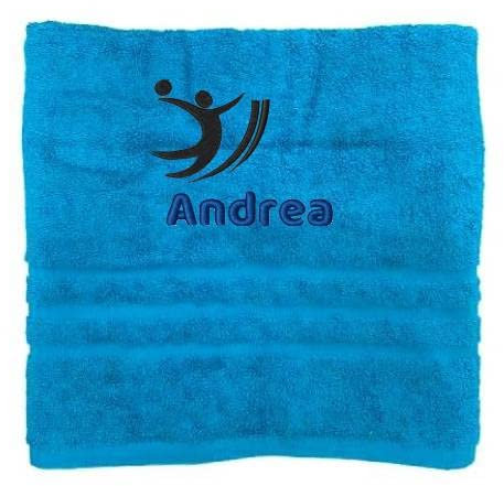 Personalisiertes Handtuch mit Namen Schön gestickter Sport Name Handbadetuch 100% Baumwollhandtuch Sportliche Motive Personalized Custom Towel with Name (100 x 50 cm, Baseball)