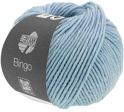 LANA GROSSA Bingo Melange | Extrafeine Merinowolle waschmaschinenfest und filzfrei | Handstrickgarn aus 100% Schurwolle (Merino extrafein) | 50g Wolle zum Stricken & Häkeln | 80m Garn FB 1019