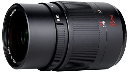 7artisans 25 mm F0,95 APS-C Weitwinkel-Objektiv mit großer Blende, manuelles Prime-Objektiv, kompatibel mit Leica L-Mount spiegellosen Kameras