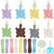 ORIGACH 8 Set Makramee Schildkröte Schlüsselanhänger Kit Personalisierte Schlüsselanhänger Kit Makramee Handwerk Kit für Erwachsene mit Bedienungsanleitung