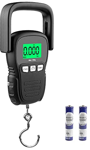 Hyindoor Luggage Scale Digital Suitcase Weighing Scales 50kg/110lb Electronic Baggage Hanging Scale for Travel