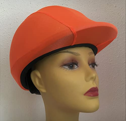 Toque pour Casque Cavalier équitation (Orange)