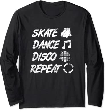Rollschuh Disco Rollschuhtrainer Rollerskates Langarmshirt