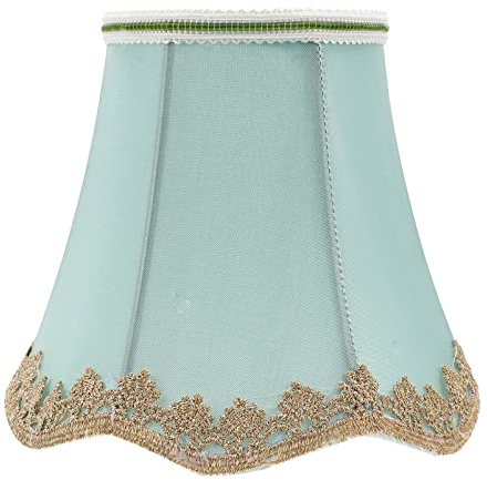 HOMSFOU 1stk Lampenschirm Aus Stoff Klein Lampenschirm Aus Leinen Achteck Lampenschirme Grüne Tischdecke Pendelleuchten Lampenschirm Stoff Kerzenhalter Wand Der Stoff Schreibtischlampe