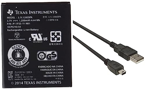 Texas Instruments N2BT-BKT-B TI-Akku-Pack für NSPIRECX/CX CAS & PremiumCord Kabel USB 2.0, A-B Mini, 5Pins, 0, 5m