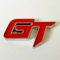1 Stück Rot Chrom Metall 3D GT Gran Turismo Abzeichen Emblem Aufkleber