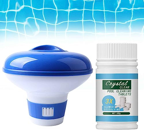 Crystal Clear Pool Cleaning Tablets, RefreshPool Quick Pool Reinigungstablette, Schnelle Poolreinigungstablette, Quick Pool Cleaning Tablet, Magic Pool Cleaning Tablet (1PCS)