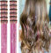 Lot de 12 extensions de cheveux à clip (rose)
