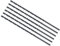 CoCud Torsion Foret Mèches, 2mm Perçage Diamètre, Noir Oxyde Haute Vitesse Acier Extra Long Droite Tige - (Applications : pour Inox Acier Alliage Métal), 6-Pièces