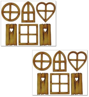 Calsgkspray Lot de 12 statues d'arbre vierges en bois marron pour porte de jardin féérique et fenêtres, décoration de tronc d'arbre, décoration de jardin miniature, bâtiments et structures