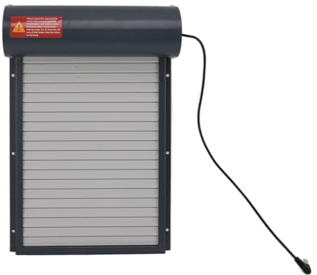 Hühnertüren, Grau, Solarbetrieben, Zeitsteuerung, Programmierbar mit LED-Display, Controller, Automatische Hühnerstalltür den Bauernhof