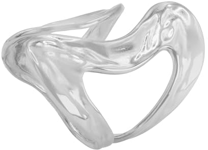 Heideman Ringe Damen aus Edelstahl silber farbend poliert Damenring für Frauen