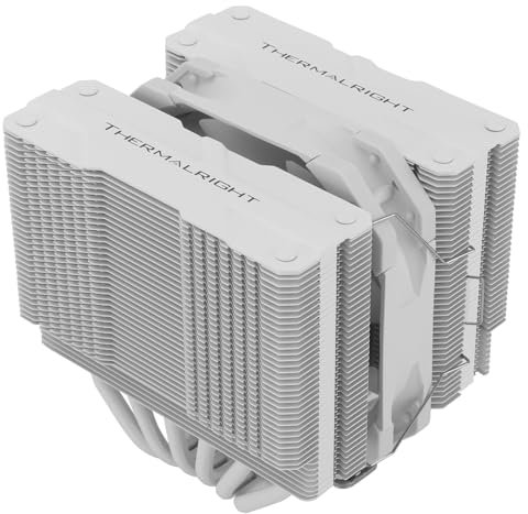 Thermalrlght Peerless Assassin 120 Mini White CPU Cooler, 6 Heat Pipes Cooling, PC Dual Towers Cooling, 135mm High Computer CPU Cooling for AMD:AM4 AM5/Intel LGA 1700/1851/1150/1151/1200/2011