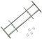 Homgoday Grille de sécurité réglable pour fenêtre avec 2 barres 1000 - 1500 mm - Barre de sécurité réglable pour fenêtre, barrières, porte, entrée