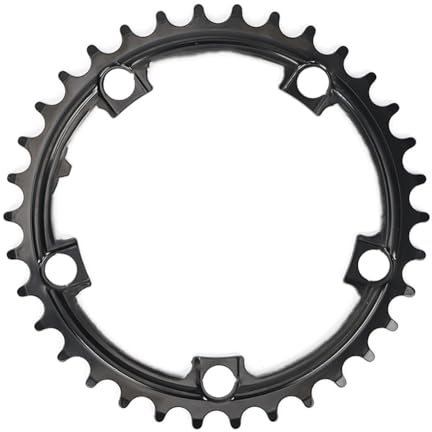 Joselin 34T-110BCD - Juego de bielas para bicicleta de carretera (53, 50, 39, 34T, transmisión universal, BCD130, 110 discos)
